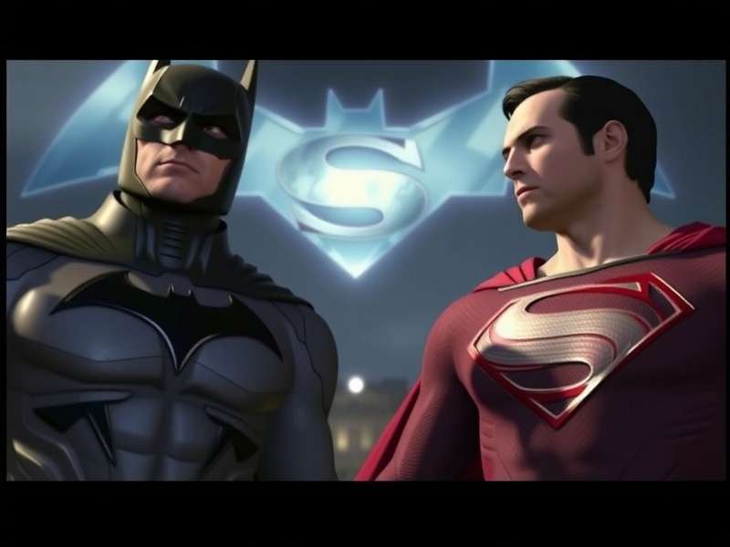 Batman and Superman facing off in the rain from the Dawn of Justice trailer