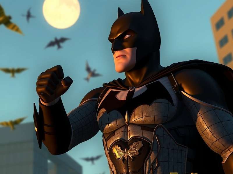 Batman Begins GameCube Batmobile chase sequence