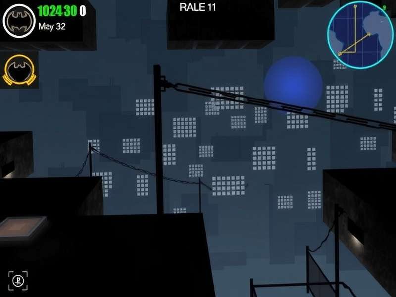 The Batcave on Batman's first night, cluttered with prototypes and maps