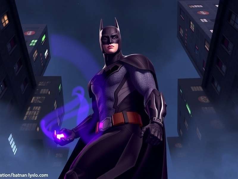 Batman Day DCUO Event Screenshot showing Batman and allies in the Batcave