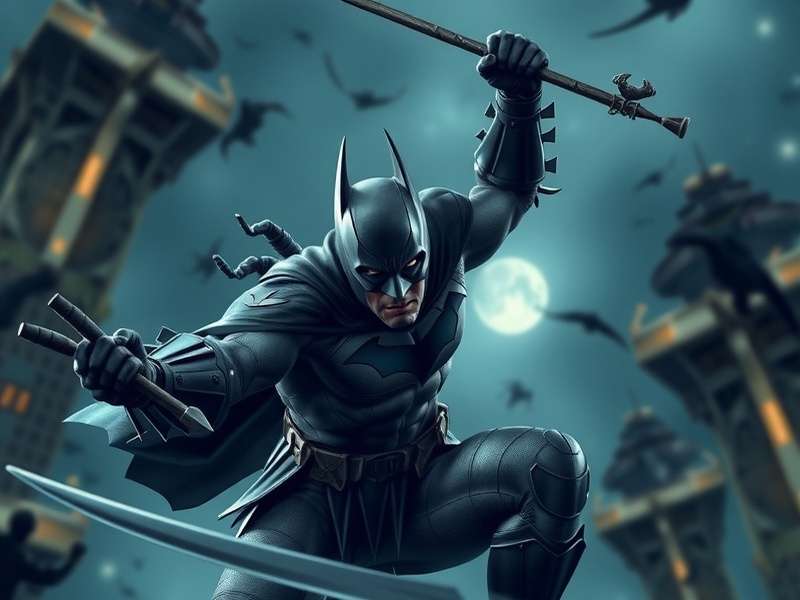 Batman Ninja Movie Poster showing Batman in samurai armor