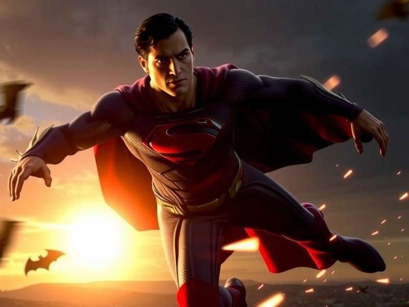 Batman standing in the rain, silhouette reminiscent of BvS