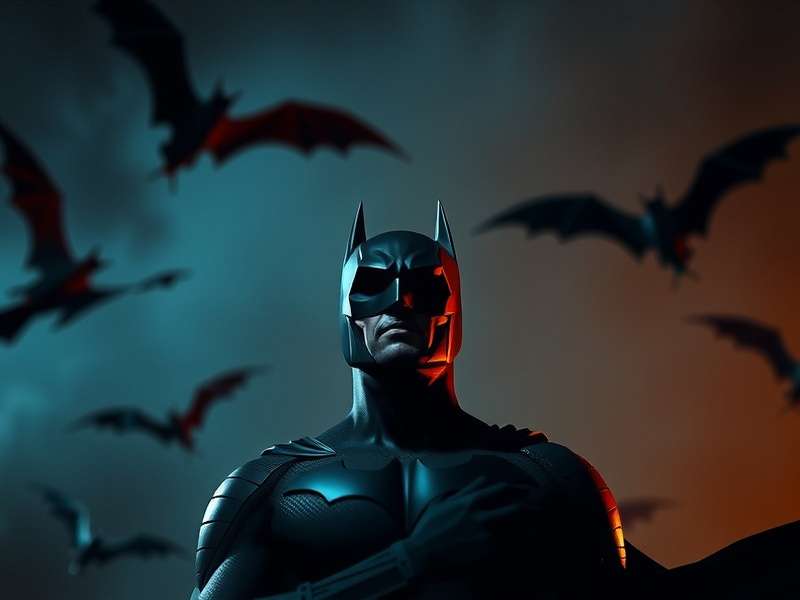 Bane confronting Batman in the darkness of Gotham's underground