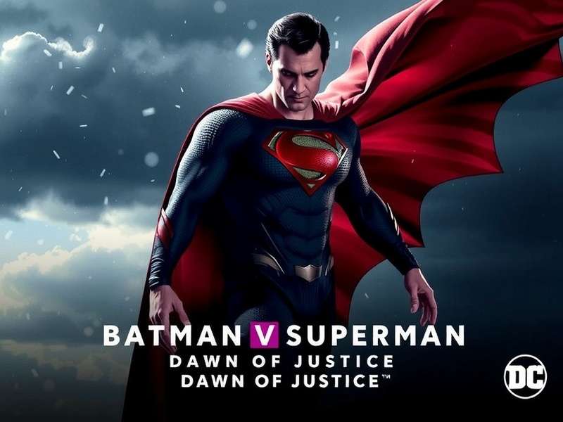 Batman v Superman Dawn of Justice OST album cover featuring Batman and Superman facing off