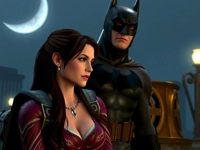 Infographic showing player engagement data with Rachel Dawes character