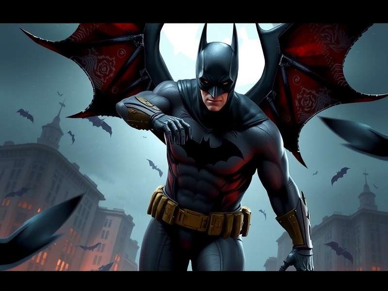 Batman and Bane facing off in a dark, gritty Gotham City alley