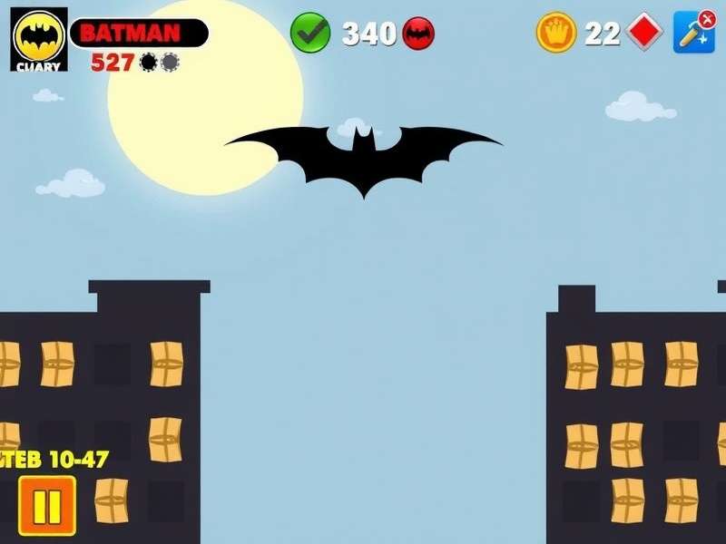 Batman Quiz Interface showing trivia questions and options