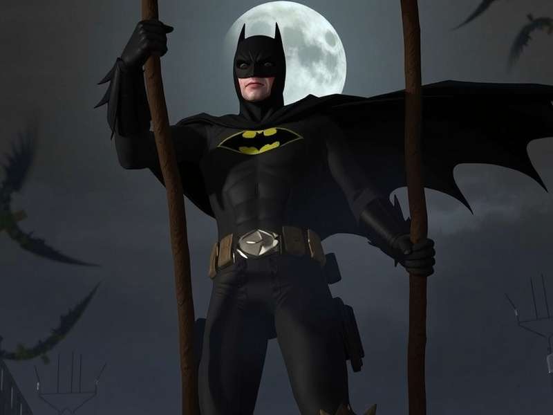 Scarecrow from Batman Begins unmasked and in costume