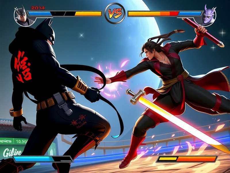 Batman Ninja facing off against Yakuza League members in feudal Japan setting