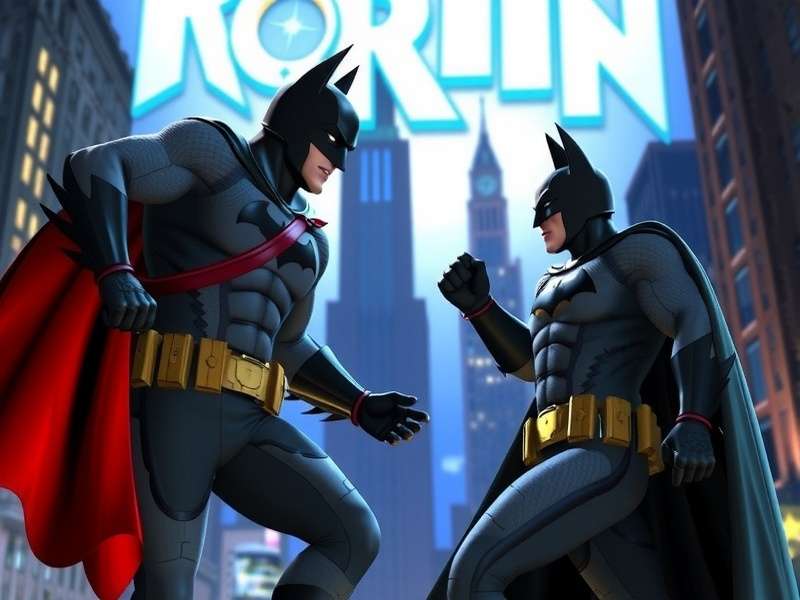 Batman and Robin high-fiving GIF from the 1997 movie