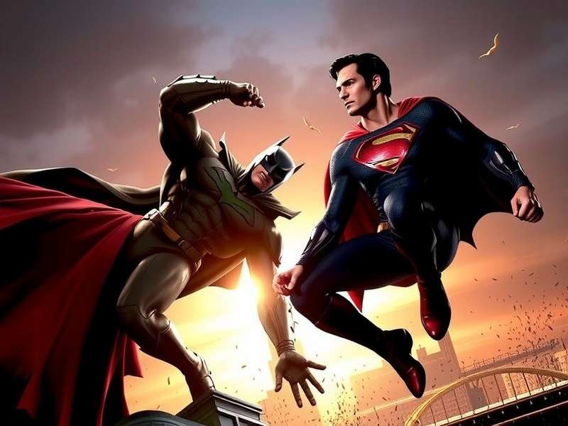 Official Batman V Superman Dawn of Justice theatrical poster showing Batman and Superman facing off