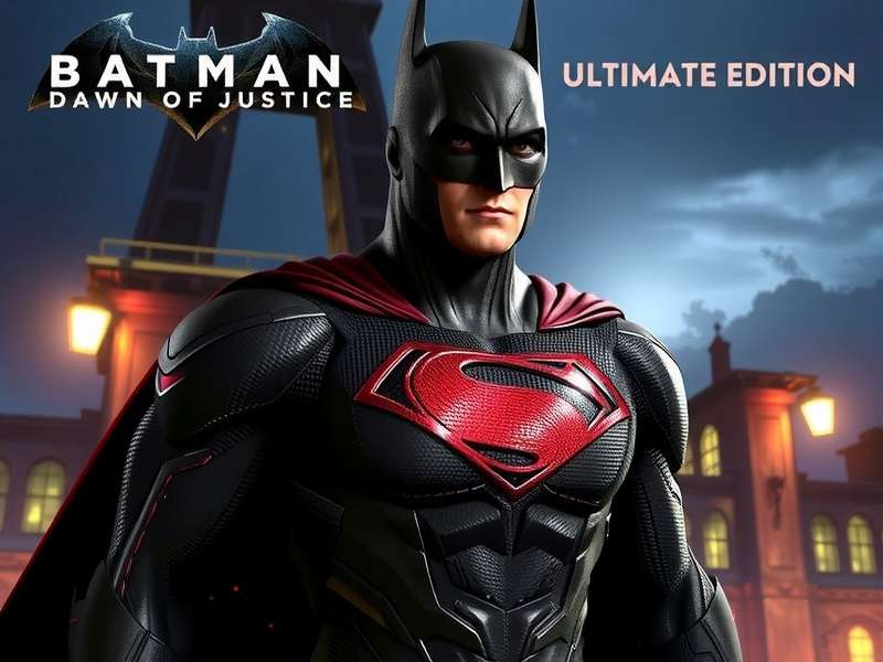 Batman V Superman Dawn Of Justice Ultimate Edition cover art with Batman and Superman facing off