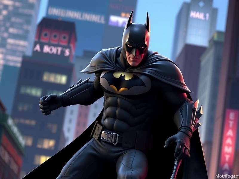 Batman Day 2024 celebration featuring Gotham skyline and Bat-Signal