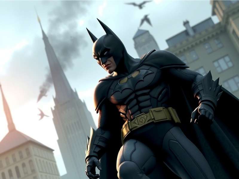 Batman The Movie cinematic collage featuring scenes from Batman 1989, The Dark Knight, and The Batman