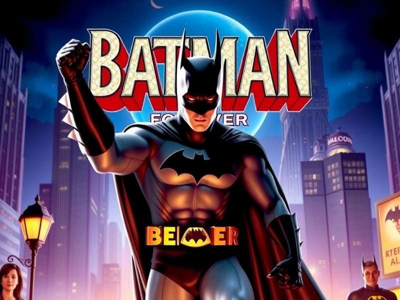 Batman Forever DVD Collector's Edition cover art with Batman symbol in gold