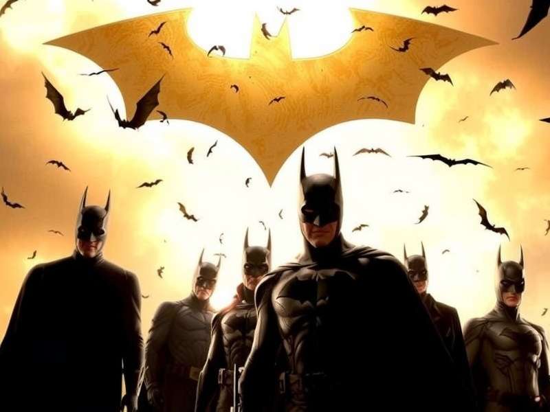 Batman Begins Cast ensemble — Christian Bale, Liam Neeson, Michael Caine, Gary Oldman, Cillian Murphy, Katie Holmes, Tom Wilkinson, Rutger Hauer, Ken Watanabe